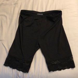 black biker shorts